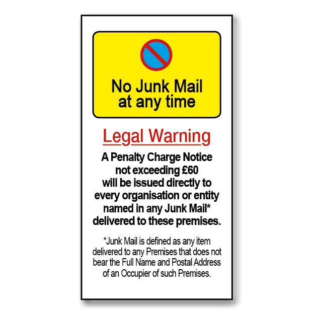 NoJunk Mail at Any time!