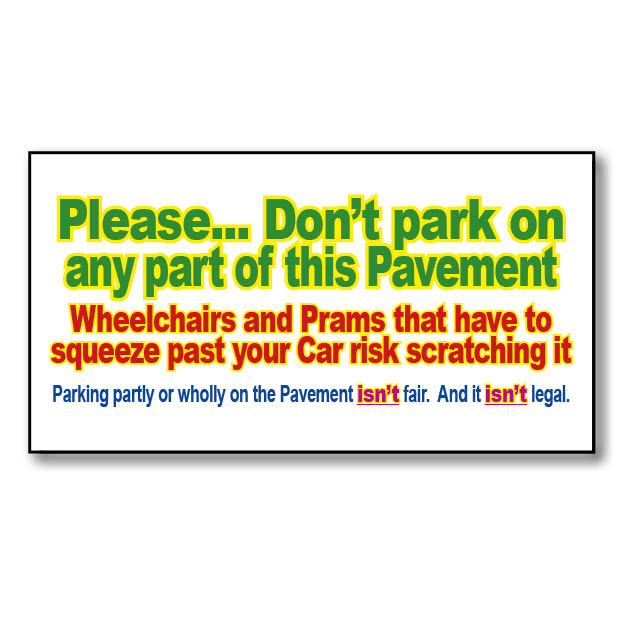 Don't Park on the Pavement