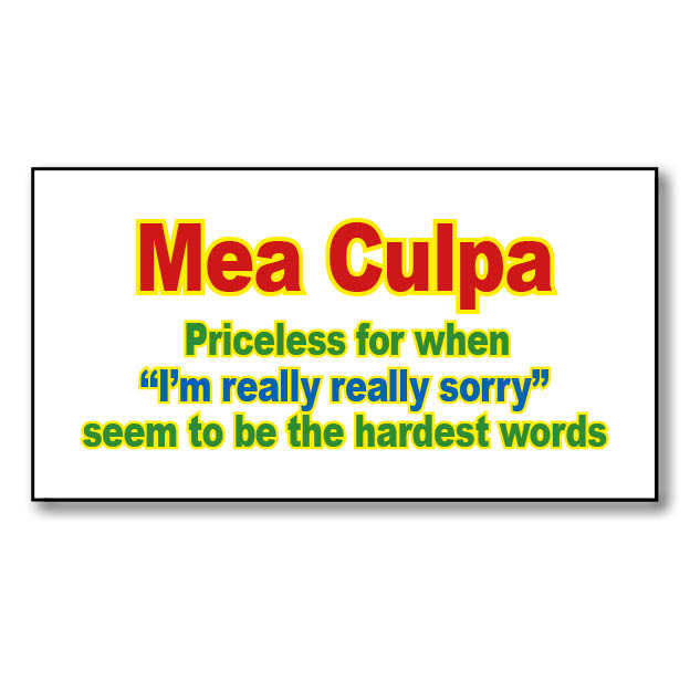 Mea Culpa