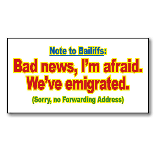 Note to Baliffs