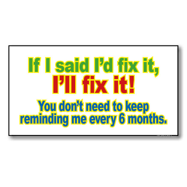 I'll fix it!