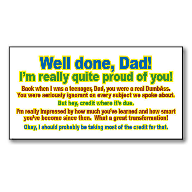 Well done, Dad!