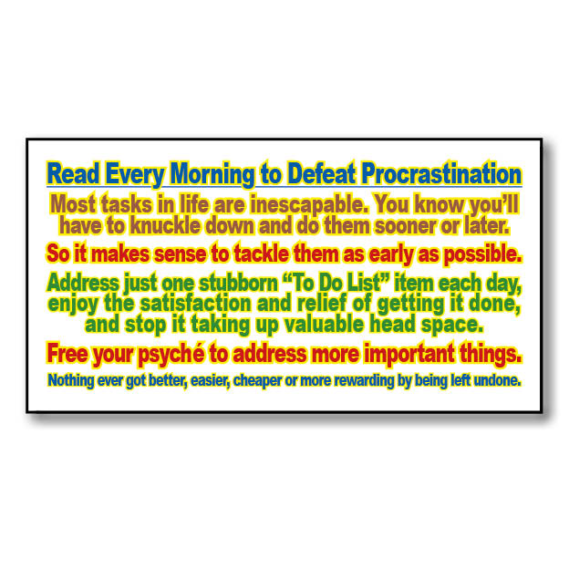 Procrastination