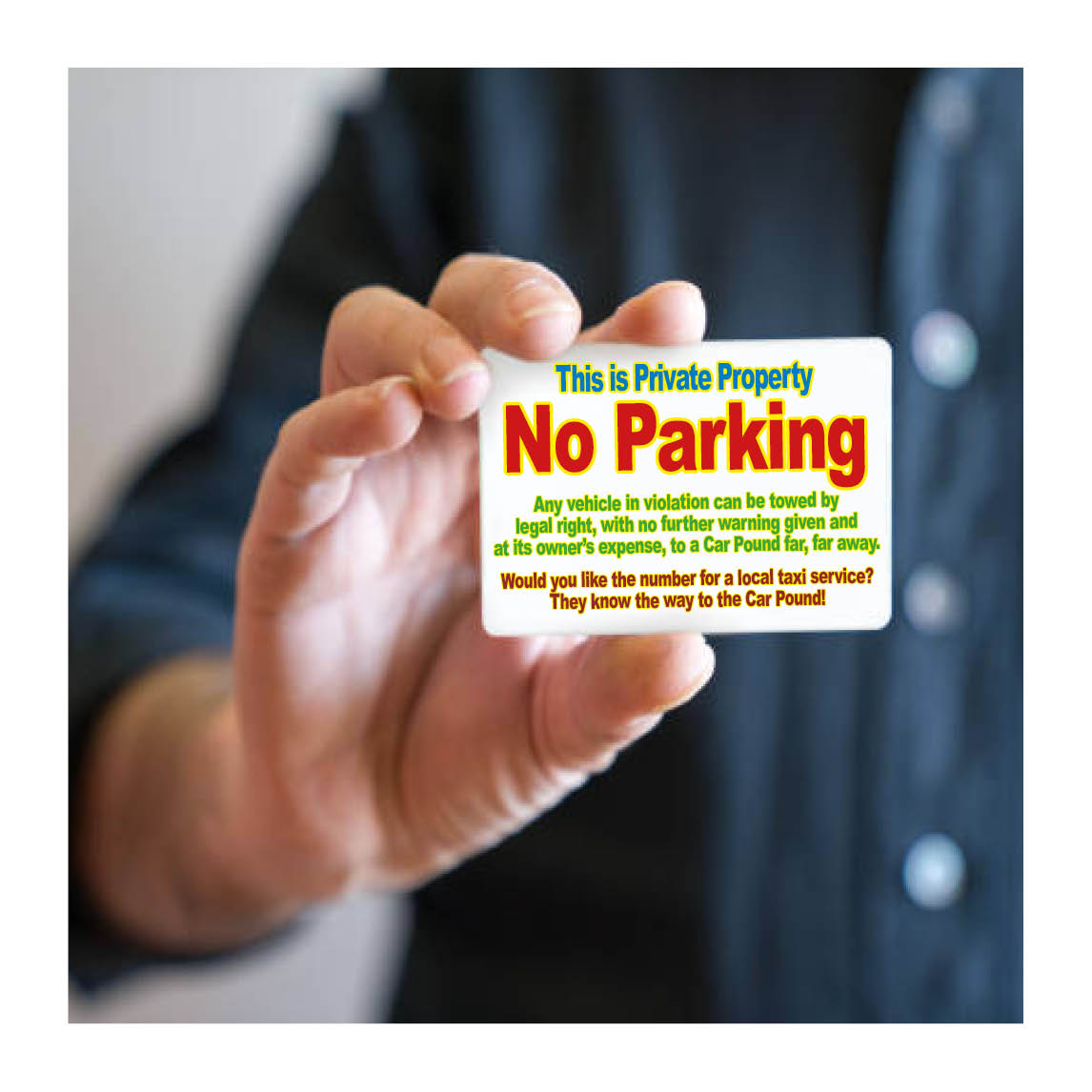 No Parking - Car Pound far far away