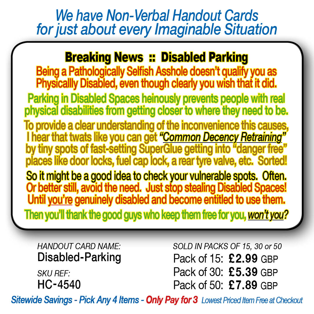 Breaking News :: Disabled Parking