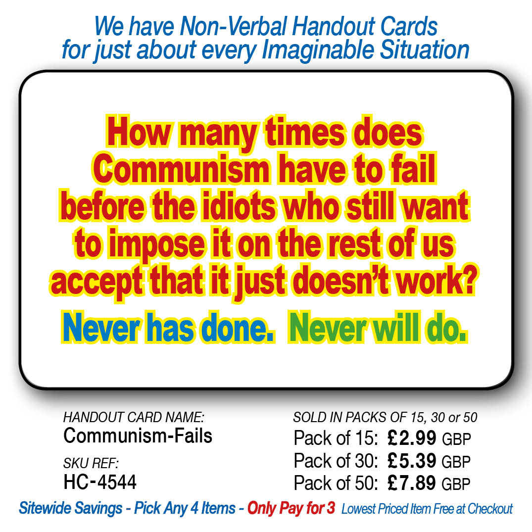 How many times does Communism have to fail before..