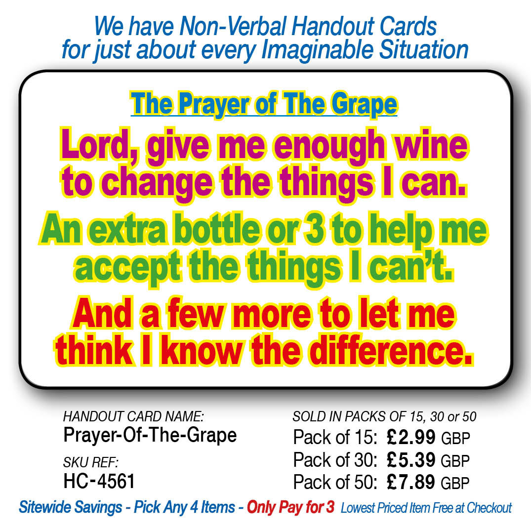 The Prayer of The Grape - Enough wine to change the things
