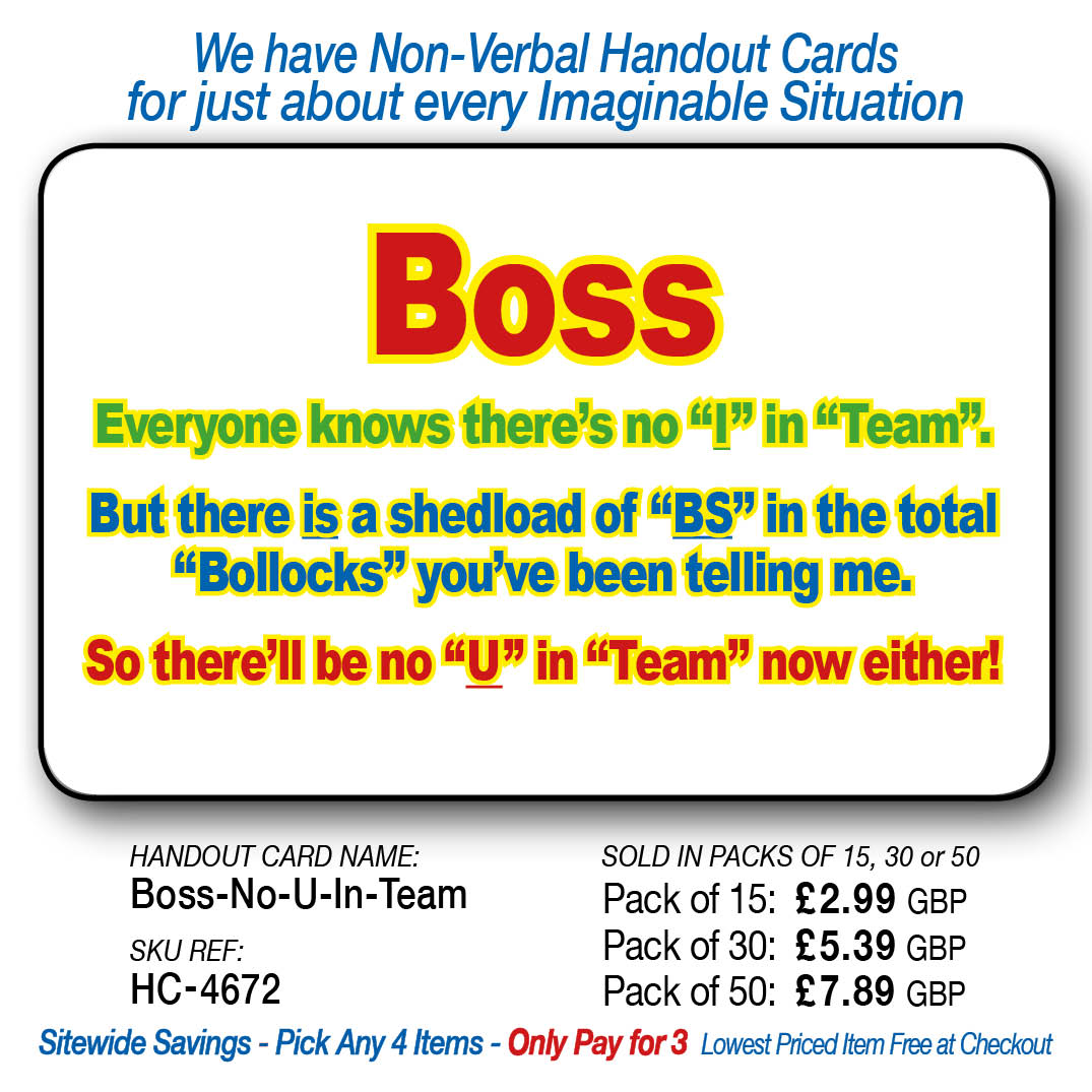Everyone knows there's no "I" in "Team"