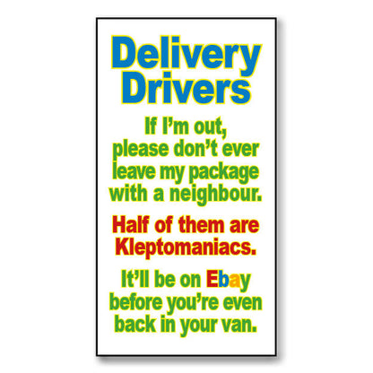 Delivery Drivers!